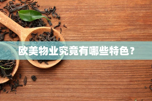 欧美物业究竟有哪些特色？