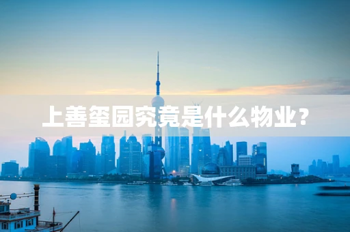上善玺园究竟是什么物业？