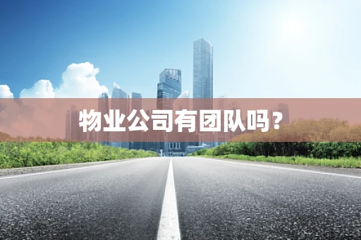 物业公司有团队吗？