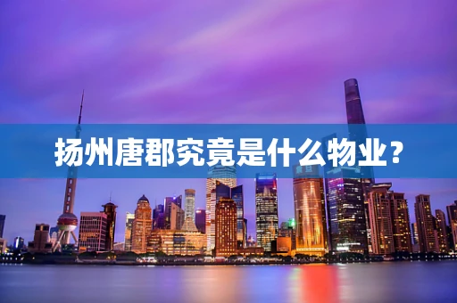 扬州唐郡究竟是什么物业？