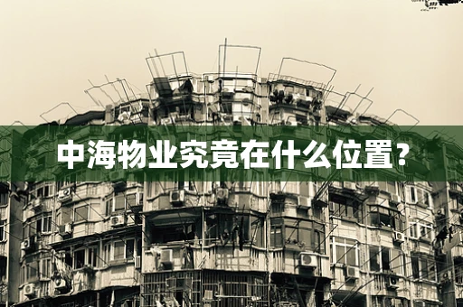 中海物业究竟在什么位置？