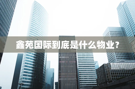 鑫苑国际到底是什么物业？
