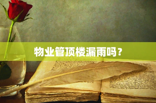 物业管顶楼漏雨吗？