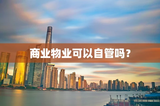 商业物业可以自管吗？