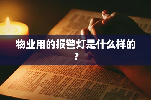 物业用的报警灯是什么样的？