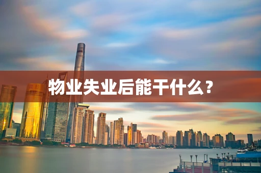物业失业后能干什么？