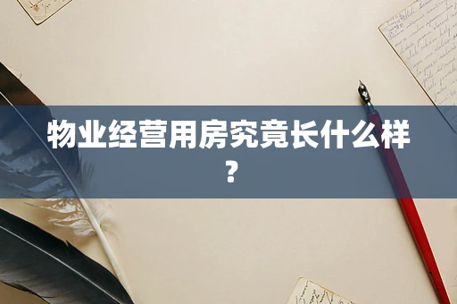 物业经营用房究竟长什么样？