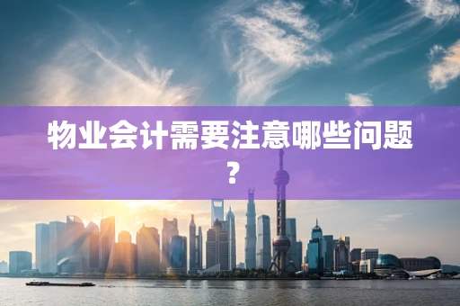 物业会计需要注意哪些问题？