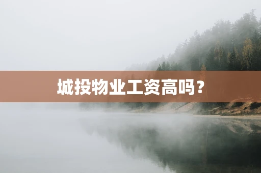 城投物业工资高吗？