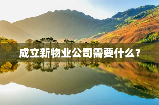 成立新物业公司需要什么？