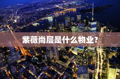 紫薇尚层是什么物业？
