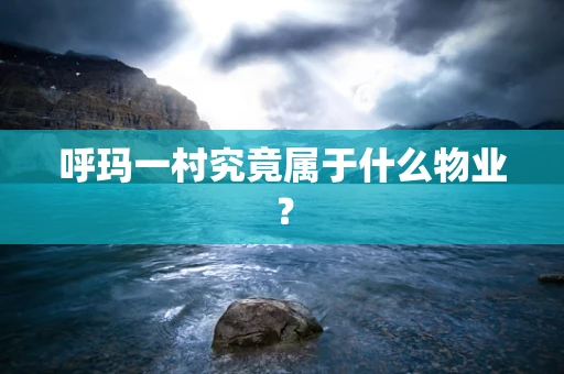 呼玛一村究竟属于什么物业？