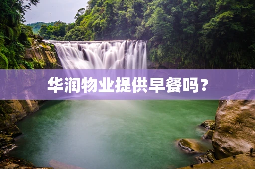 华润物业提供早餐吗？