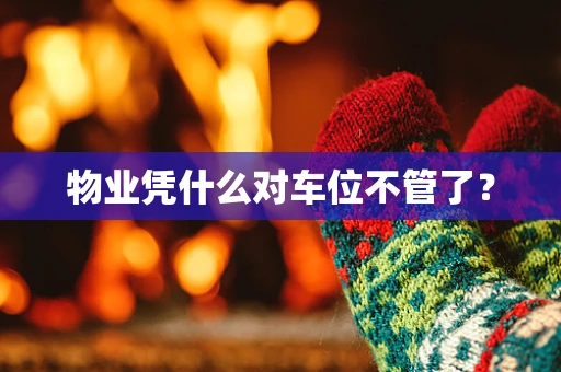 物业凭什么对车位不管了？