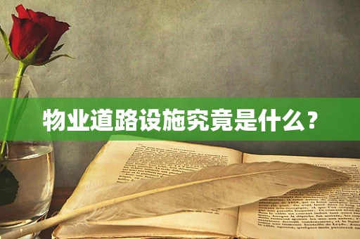 物业道路设施究竟是什么？