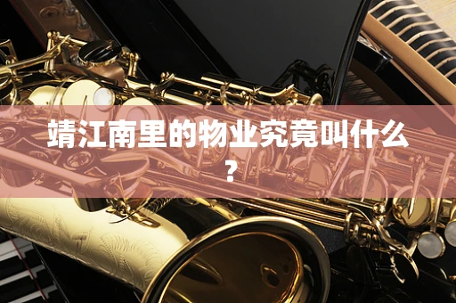 靖江南里的物业究竟叫什么？