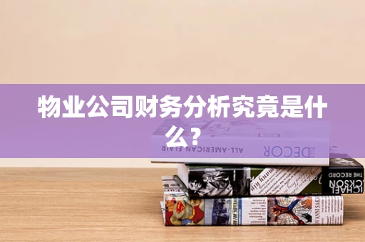 物业公司财务分析究竟是什么？