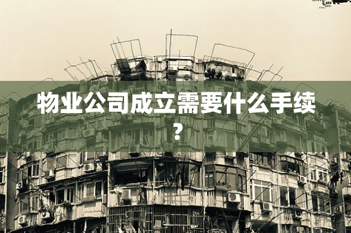 物业公司成立需要什么手续？