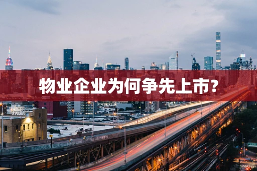物业企业为何争先上市？