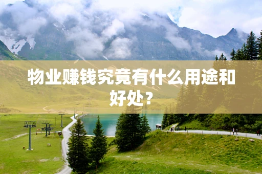 物业赚钱究竟有什么用途和好处？