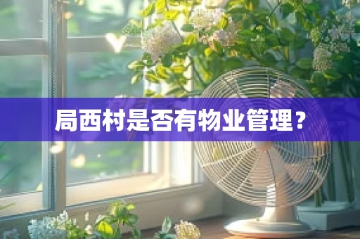 局西村是否有物业管理？