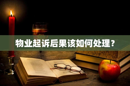 物业起诉后果该如何处理？