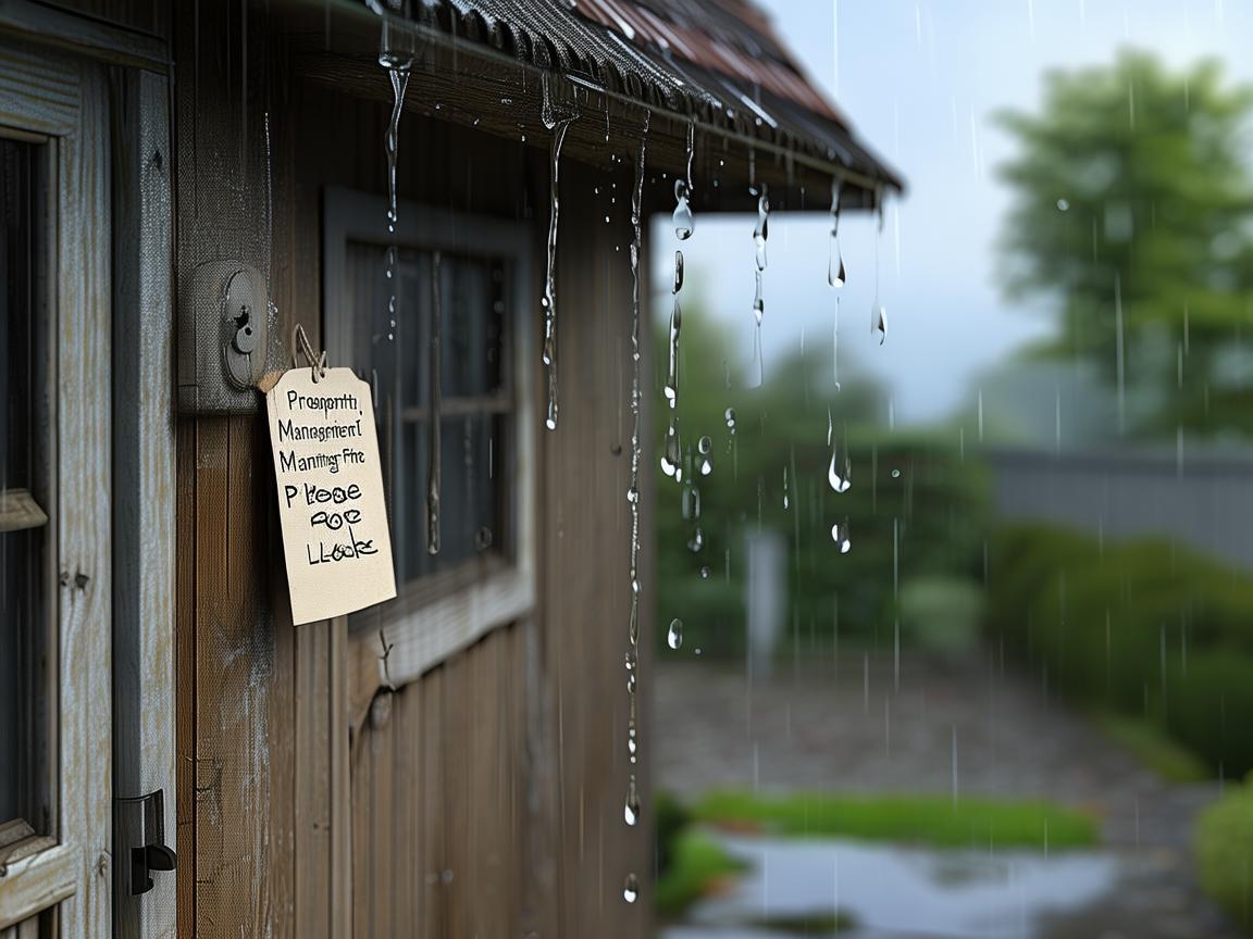 房顶漏雨找物业合适吗？